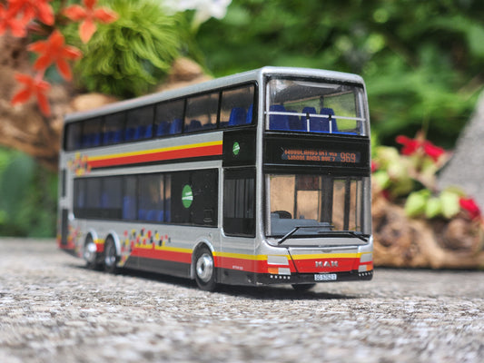 Bus Singapore, toy , service 969 , MAN model pixel  , 1:10 size ,Tower Transit