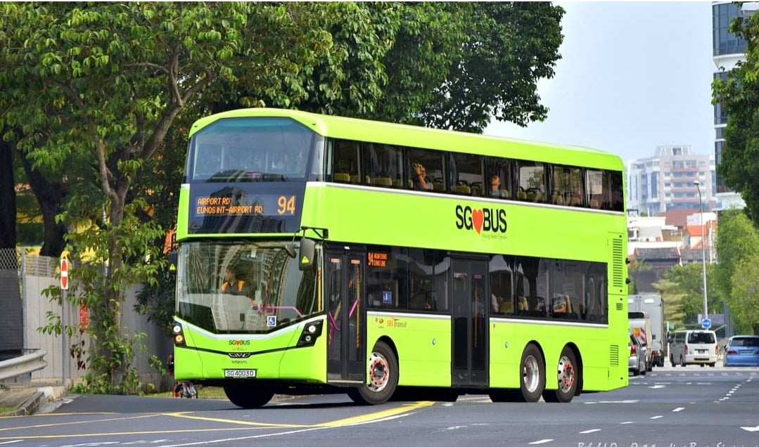 Bus toy Singapore, service 94 ,size 1:120