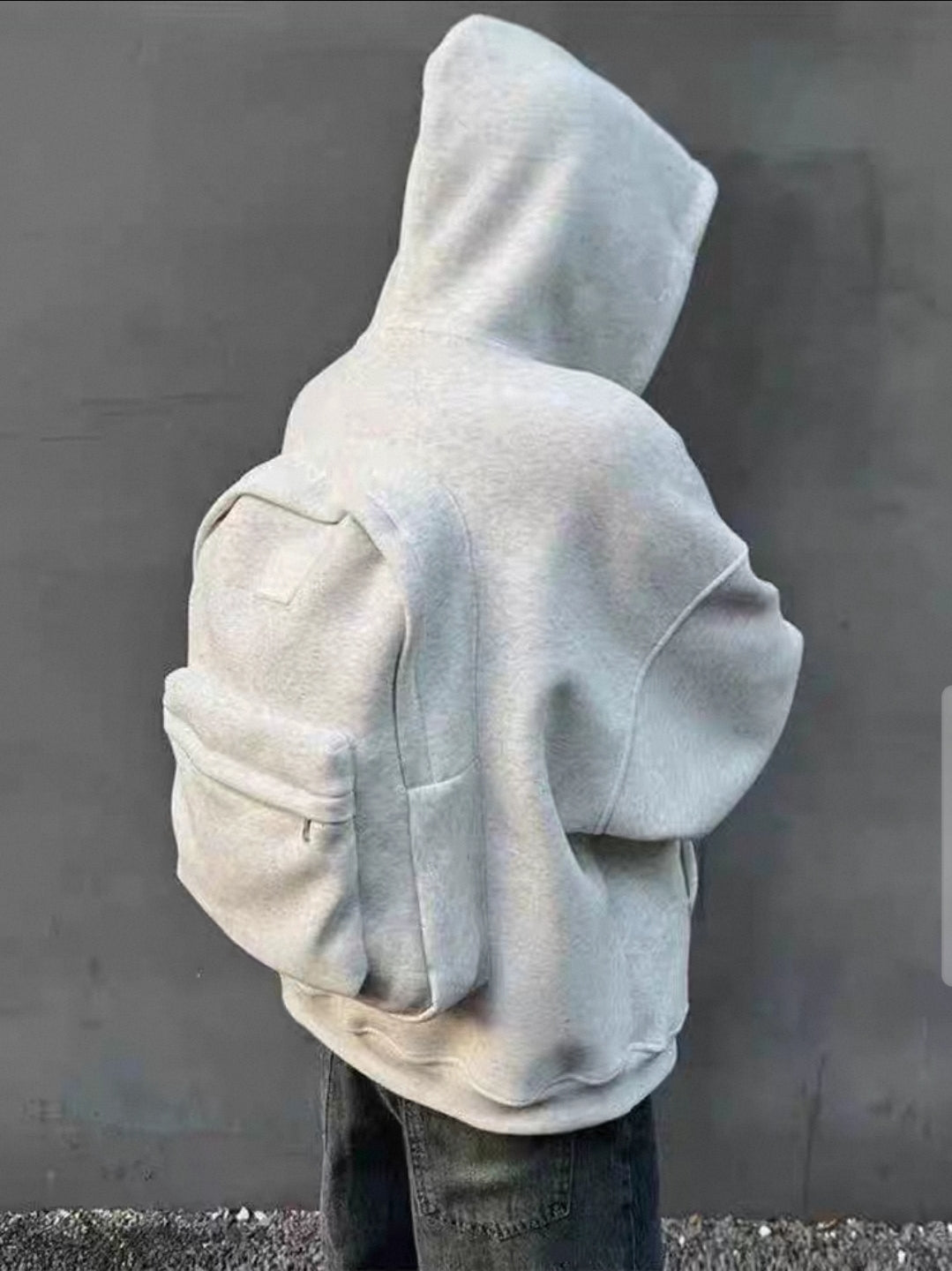 Hoodie with Built-In Backpack | Travel Jacket for Airport, School, Outdoor & Dai