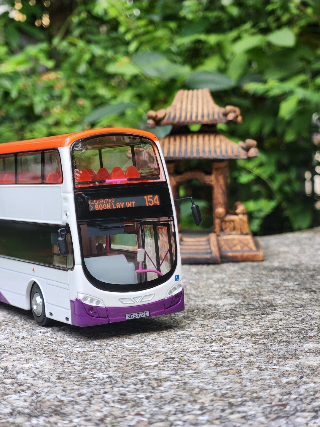 Bus Singapore toy, Service 154 , size 1:64
