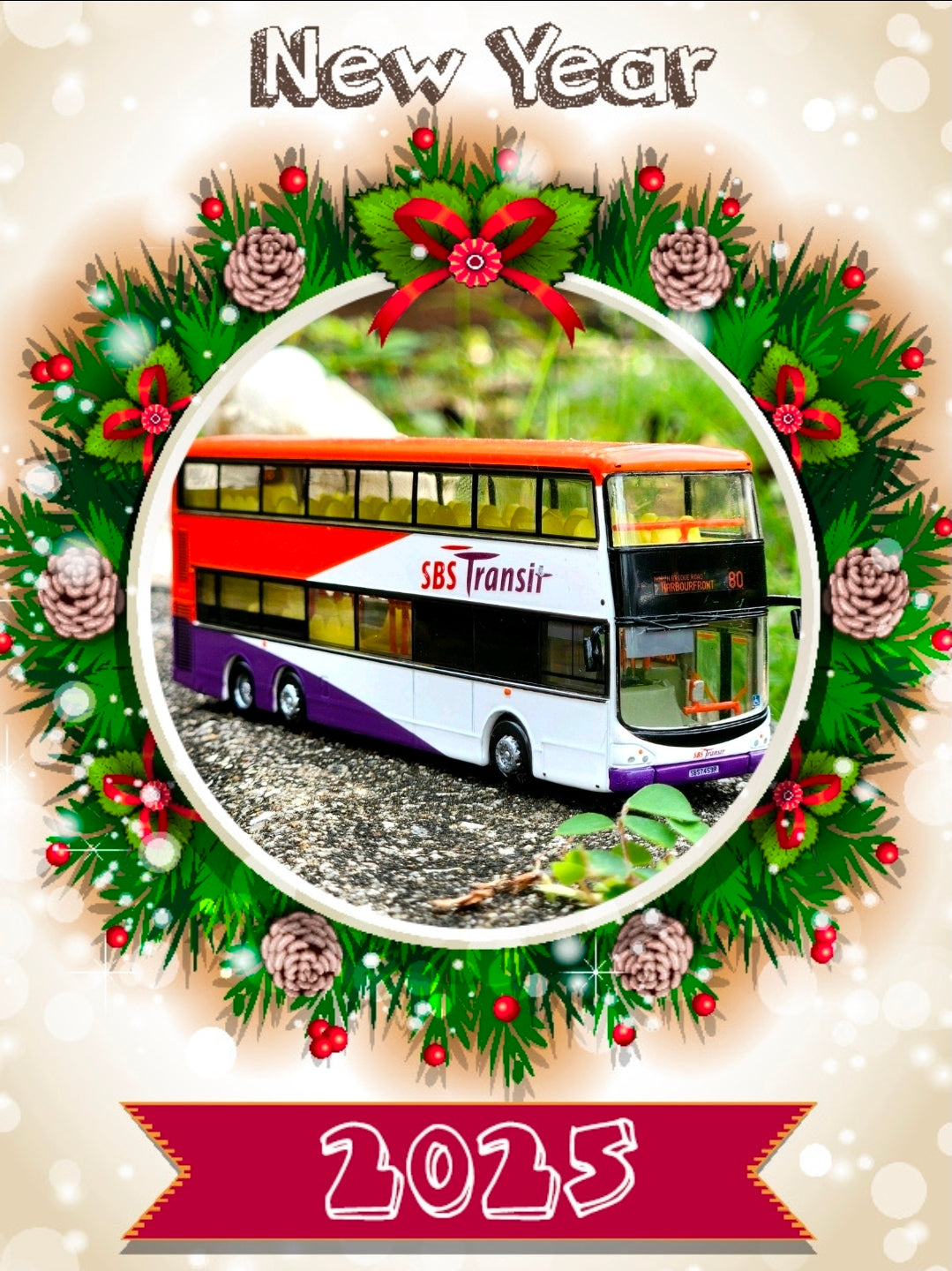 Bus Singapore toy ,service 80