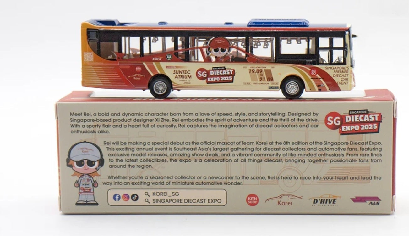 Singapore A&S bus ,toy ,expo edition ,private bus company