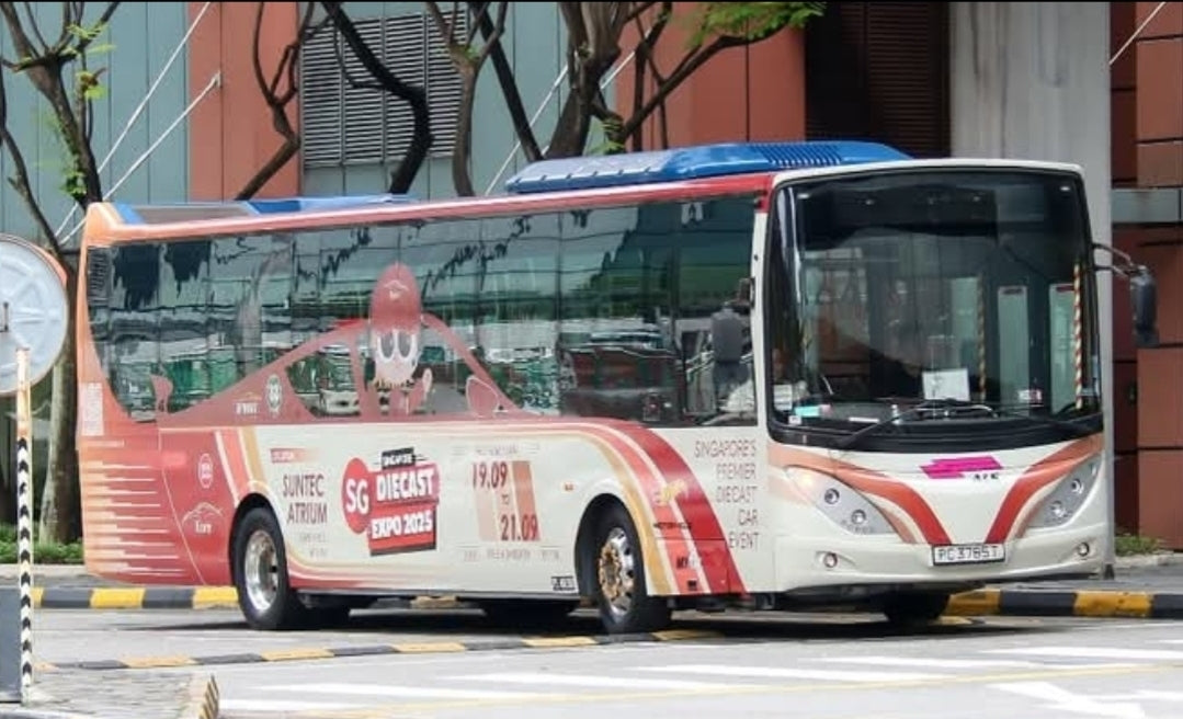 Singapore A&S bus ,toy ,expo edition ,private bus company