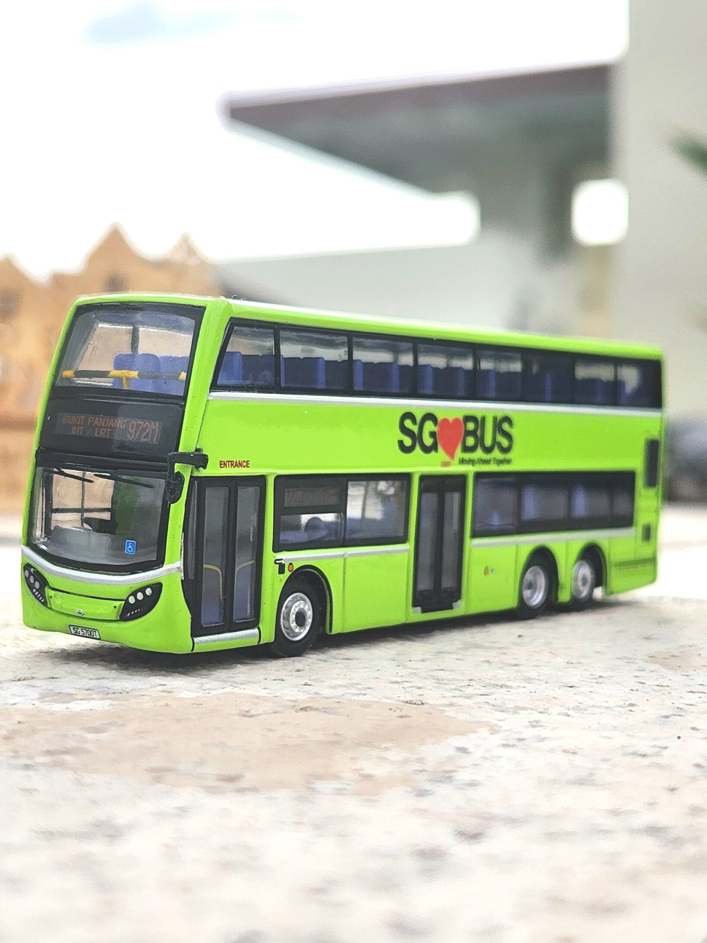 Bus toy Singapore service 972M, gift ,children