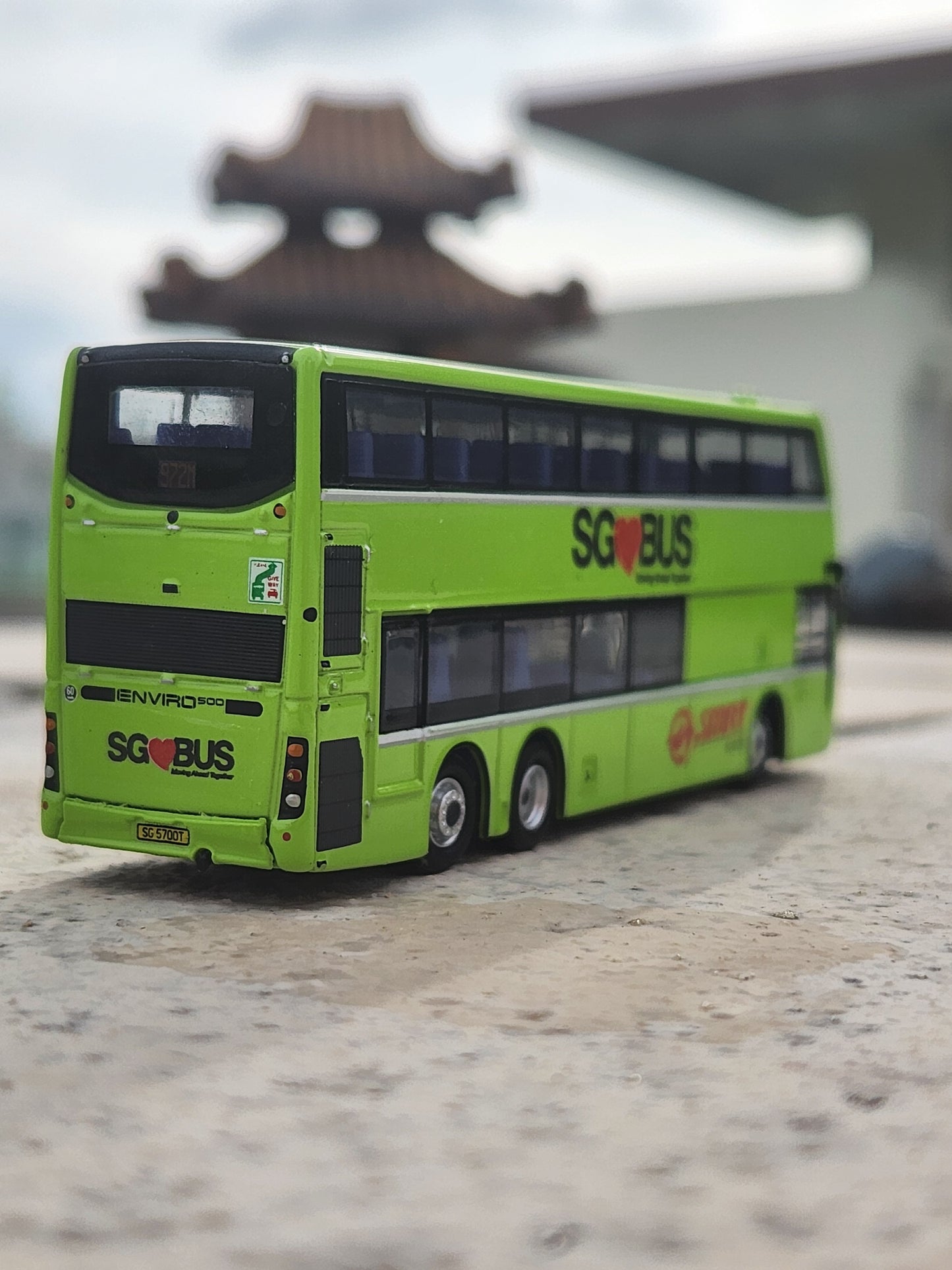Bus toy Singapore service 972M, gift ,children