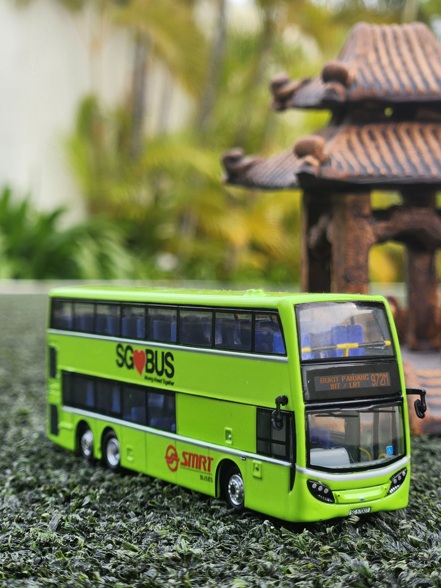 Bus toy Singapore service 972M, gift ,children