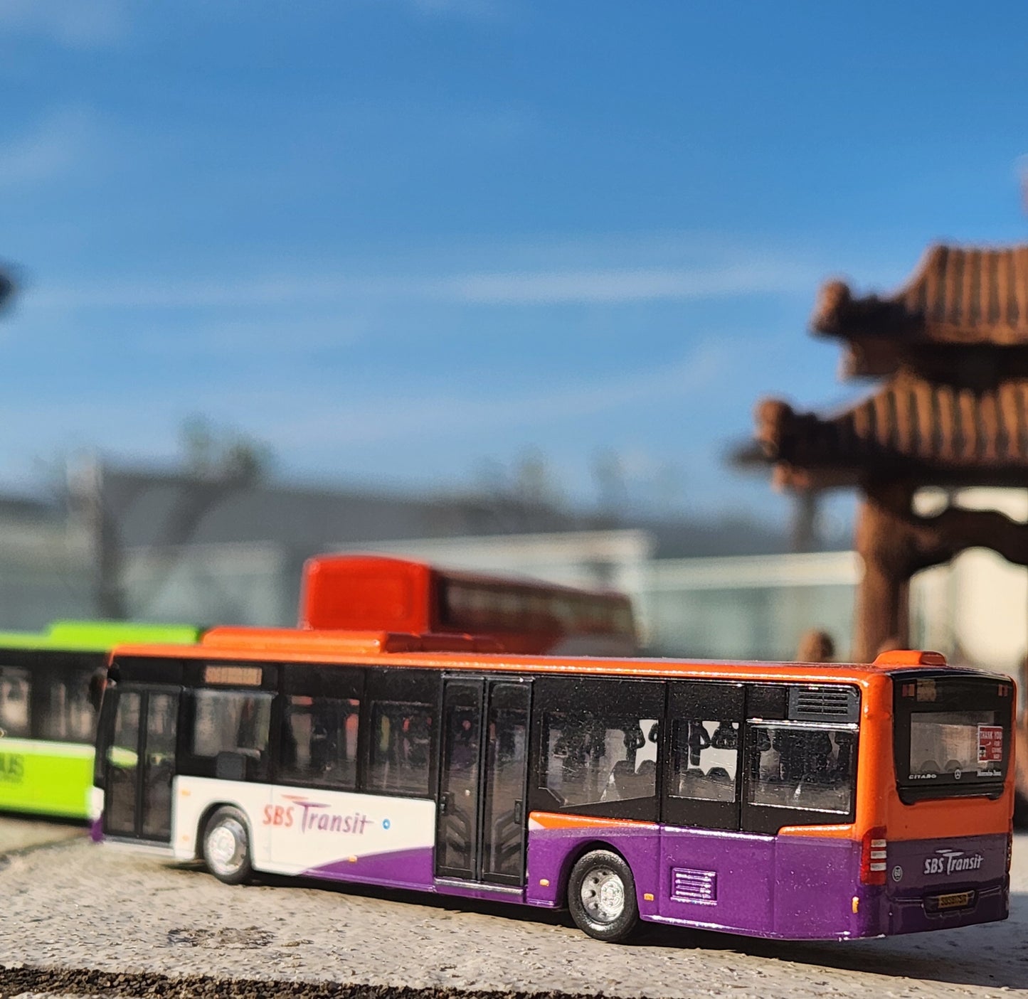 Bus Singapore, toy , service 506 Express ,vintage, for collecting