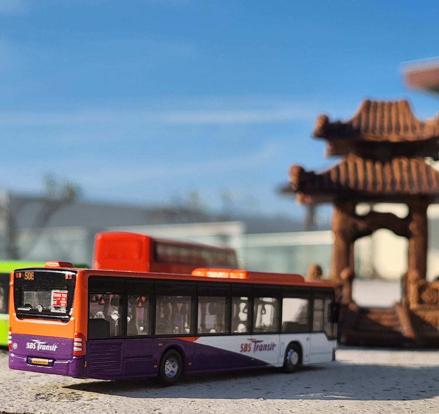 Bus Singapore, toy , service 506 Express ,vintage, for collecting