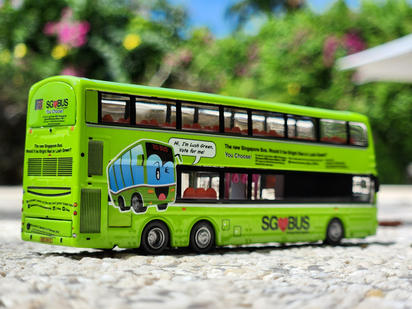 BUS TOY SINGAPORE SERVICE 20,VOLVO MODEL