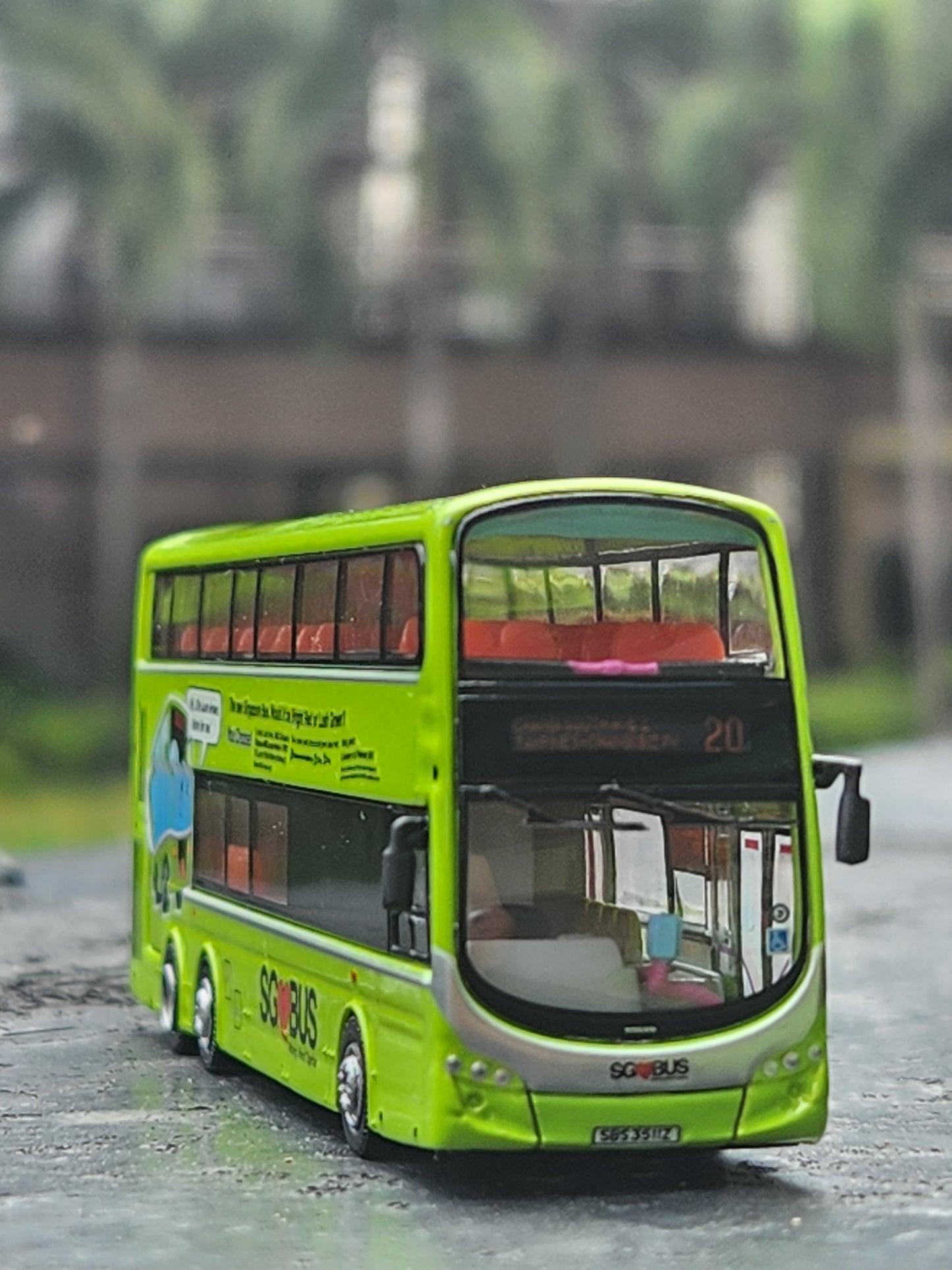 BUS TOY SINGAPORE SERVICE 20,VOLVO MODEL