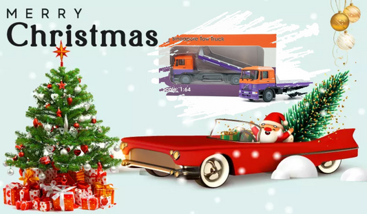 BUS tow track Singapore, 1:64 size