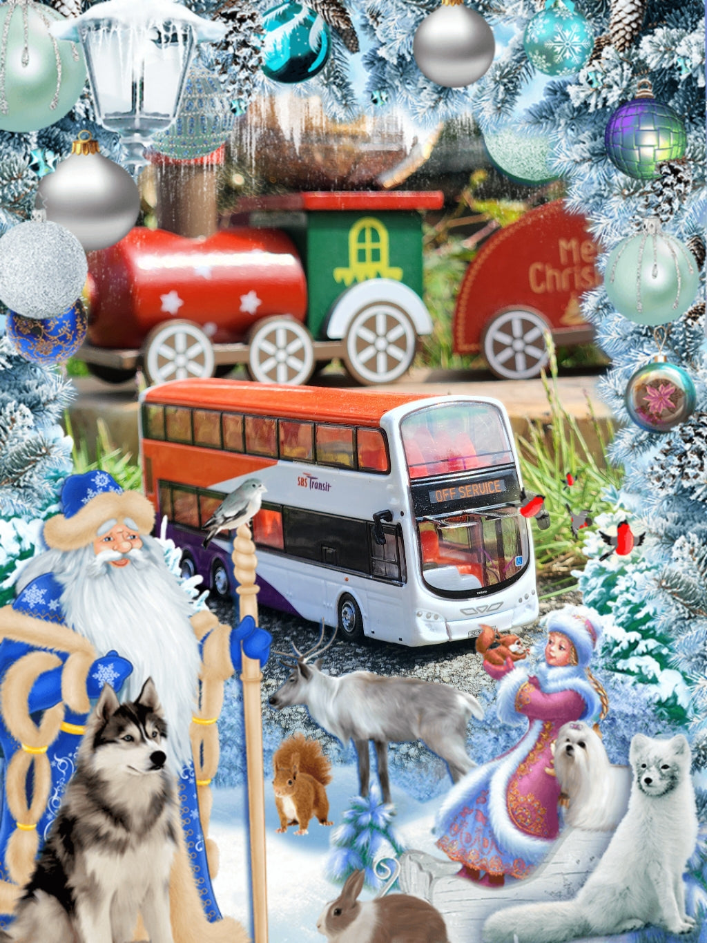 Bus singapore,  off service