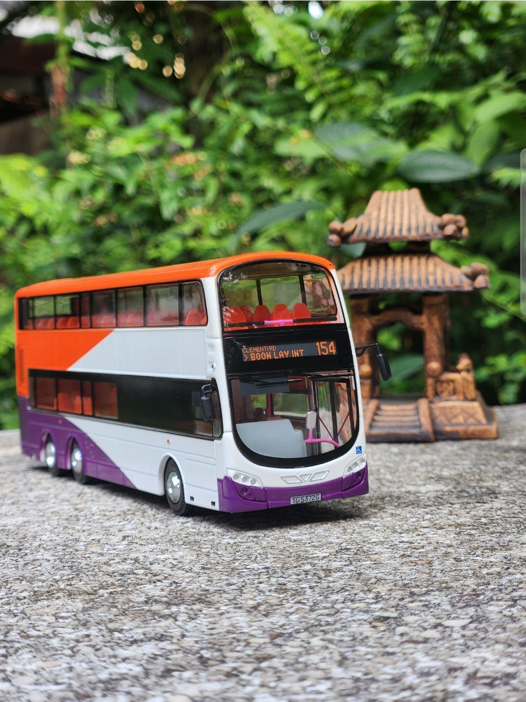 Bus Singapore toy, Service 154 , size 1:64