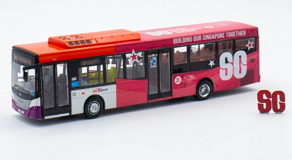 SINGAPORE BUS TOY, SPECIAL EDITION FOR SG60 celebration