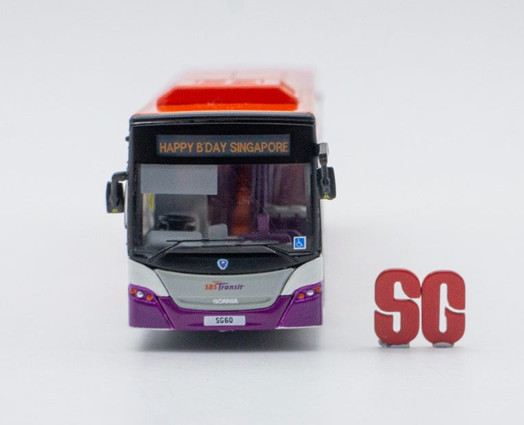 SINGAPORE BUS TOY, SPECIAL EDITION FOR SG60 celebration