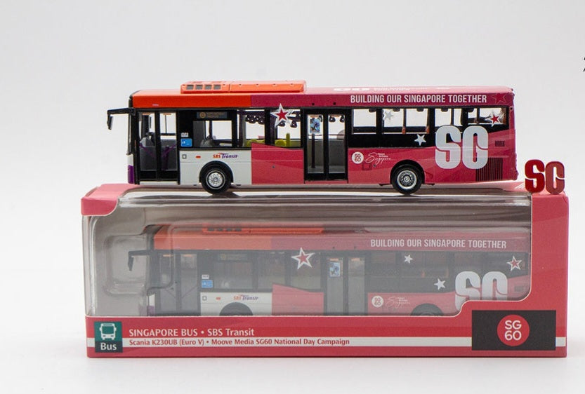 SINGAPORE BUS TOY, SPECIAL EDITION FOR SG60 celebration